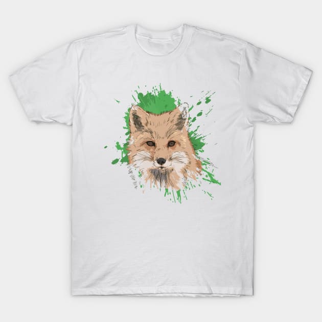 Explosive Fox (Pastel) T-Shirt by jdm1981